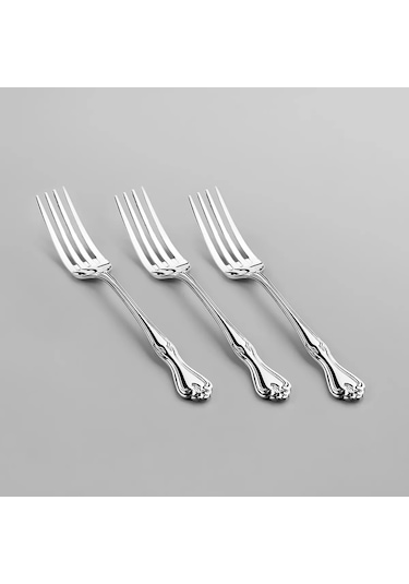 Nehir Lalezar Sade 12 Kişilik 72 Parça Kutulu Çatal Kaşık Bıçak Takımı Gümüş