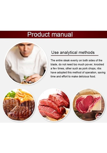 Primepickings 48-pin Şırıltılı Paslanmaz Çelik Et Yumuşatıcı, Tavuk, Biftek, Sığır, Domuz, Balık İçin, Diğer Kullanımlar Diğer