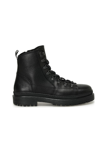Lumberjack Esteves 3pr Siyah Hakiki Deri Comfort Casual Postal Bot Siyah