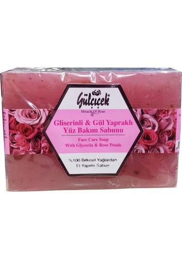 Gülçiçek Gliserinli & Gül Yapraklı Yüz Bakım Sabunu 100 G