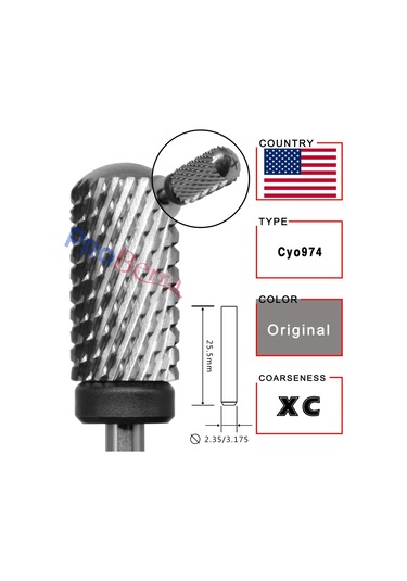 Rolinstar 6.6 Gümüş Büyük Namlu Yuvarlak Pürüzsüz Üst Tırnak Matkap Uçları Freze Kesici Manikür Pedikür Dosyalama Whıte Kahverengi