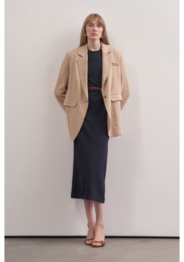 Mathilda Store Kadın Lacivert Basic Elbise Lacivert