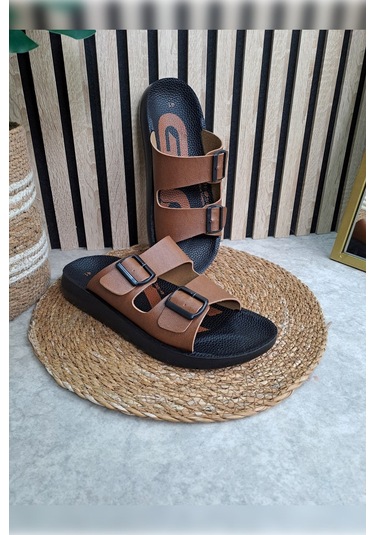 Günlük Erkek Terlik Çift Ayarlanabilir Tokalı 066 001