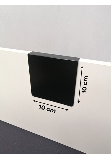 10 Adet Silinebilir Karatahta Siyah Etiket 10 x 10 CM Ahşap Raflar