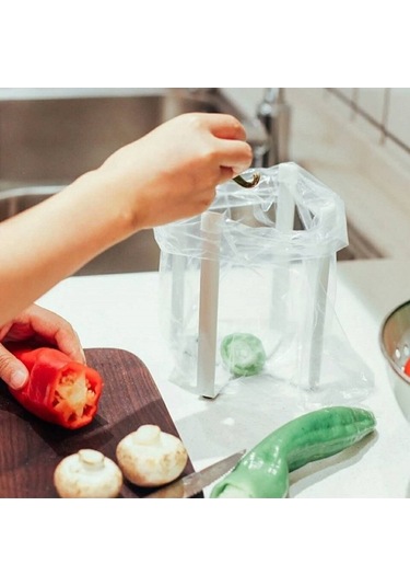 Dancemonkey Yatak Tutucu S Raf, Nordic Kollu Mutfak Katlanabilir Çöp Torbası Beyaz 4 - Vl Çok Renkli