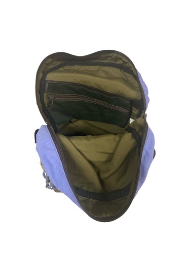 Kaliteli Renkli Vintage Disayn Günlük Sırt Gezi Okul Seyahat Çantası 31 Cm X 41 Cm Haki