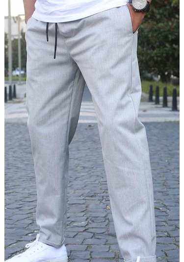 Madmext Gri Basic Jogger Pantolon 5486 Gri