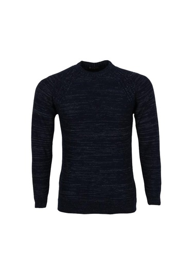 Erkek Kazak Sıfır Yaka Lacivert Rar01117 001