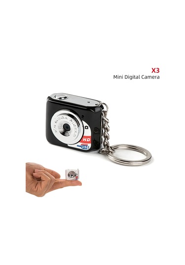 X6 Taşınabilir Ultra Mini Yüksek Yoğunluklu Dijital Kamera Mini Dv Desteği 32gb X3 Black With 32gb Tf Card X3 Black