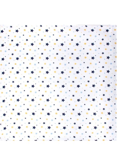 Sevi Bebe Desenli Müslin Bebek Battaniyesi 100X100 Art-353 Yıldız Mavi