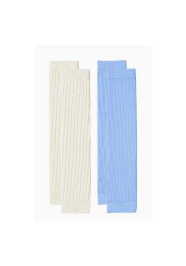 2 Adet Basic Kalın Pamuk Karışımlı Tozluk Mavi