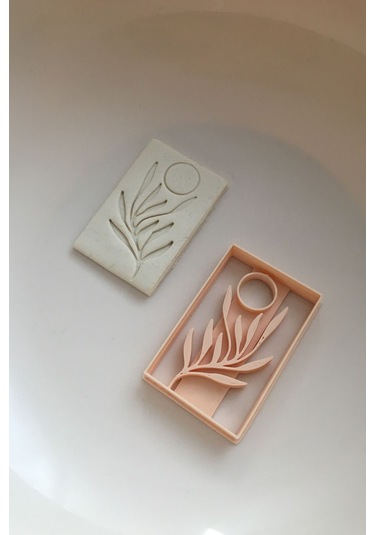 Yaprak Kurabiye Kalıbı, Kesici, Şekillendirici Beyaz