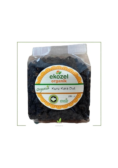 Ekozel Organik Kuru Kara Dut 250 G