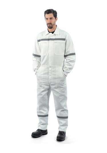 Şensel, Reflektörlü Iş Tulumu, Beyaz -55E1810- Iş Elbisesi