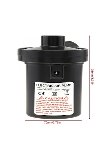 Novahub Dc 12v/ab 220v Taşınabilir 2 Amaçlı Hava Pompası, Araba Ve Ev İçin Kullanılabilir, Manyetik Şarj Cihazı Ve Adaptörler İle Çok Renkli