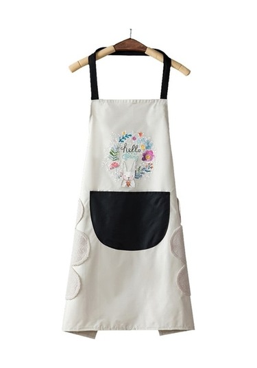 Dinosaurs Adet Mutfak Önlüğü Kadınlar Için Silinebilir Su Geçirmez Yağ Geçirmez Önlük05 Altın