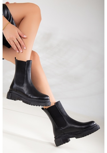 Daxtors D1850 Kadın Yanı Lastikli Ortopedik Bot Bootie 22kdaf100000002-58 001