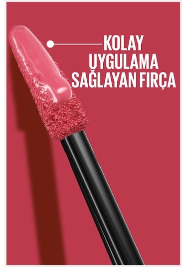 Maybelline New York Super Stay Vinyl Ink Uzun Süre Kalıcı Likit Parlak Ruj 155 Upbeat