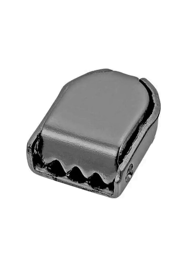 Ayakkabı Bağcık Klipsi Platin Metal 30 Adet Gri