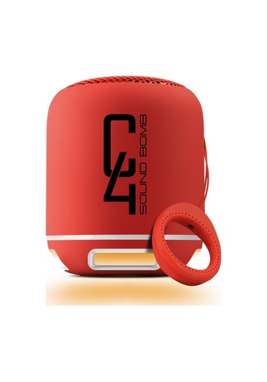 Powerway C4 Taşınabilir Sese Duyarlı Led Işıklı Bluetooth Hoparlör Ses Bombası