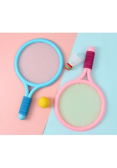 Trendooze Tenis Sunflower Raketi Maviyeni İçin Genç Eğitimi Başlayanlar Badminton Pv