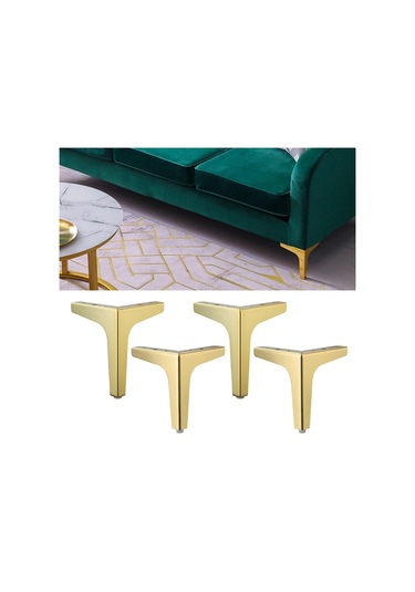 Suntek Magideal 4 X Demir Metal Mobilya Ayakları Kanepe 13cm-altın