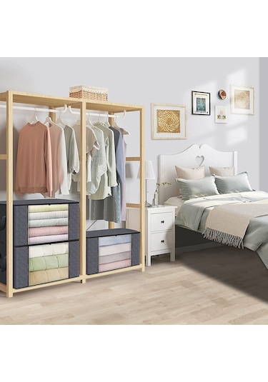 Cbtx 35l 50x35x20cm Yatak Altı Dokumasız Konteyner Kutusu Battaniye Yorgan Saklama Çantası