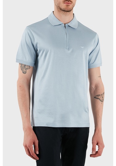 Emporio Armani Erkek Polo Yaka T Shirt Em001082 Af10017 U937 Mavi Mavi