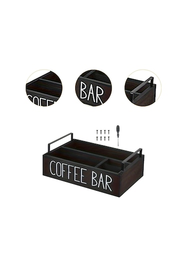 Suntek Ev Partisi Restoranı Için Kahve İstasyonu Siyah
