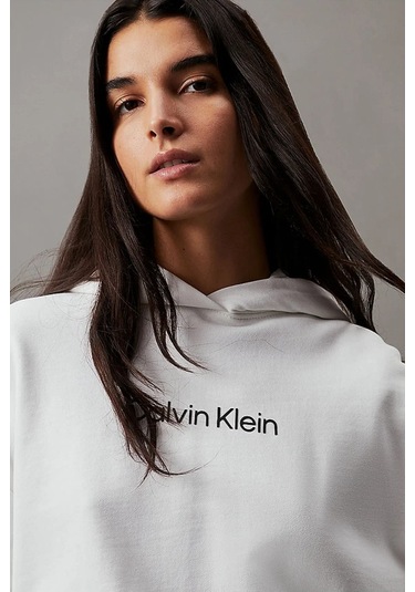 Kadın Hero Logo Hoodıe Sweatshirts Bright White