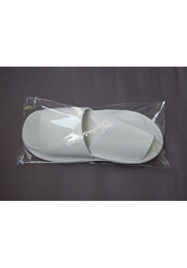 100 Çift Spa Terlik Otel Terliği Kaymaz Taban Önü Açık Terlik