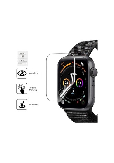 iOS Uyumlu  Watch 10 46mm 3 Adet Şeffaf Ultra Koruyucu Nano Jela