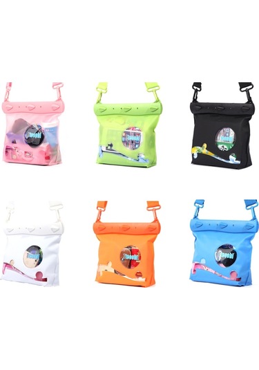 Tteoobl Tek Omuzlu Çapraz Askılı Drifting Dalış Çantası Su Geçirmez Çeşitli Eşya Saklama Çantası, Beden: Büyük Siyah Çok Renkli