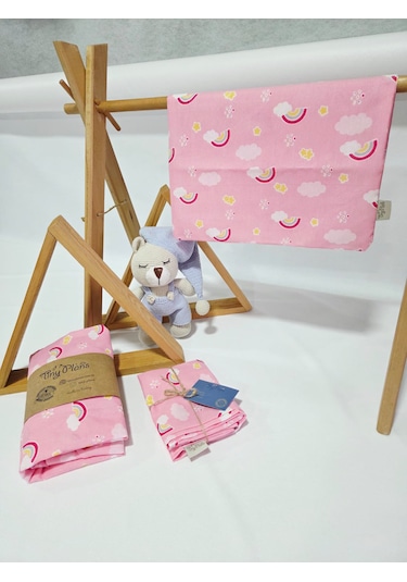 Tiny Plans Lastikli Tek Kişilik Çarşaf - Yastık Kılıfı Takımı Pembe