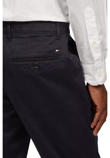 Tommy Hilfiger Erkek Denton Chıno Satın Casual Pantolon - Lacivert Desert Sky