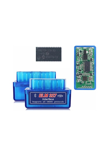 Elm327 Çift Çipsetli Pic18F25K80 Bluetooth Araç Arıza Tespit Ciha