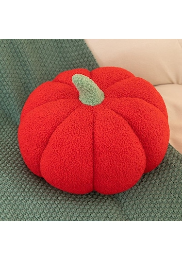 Beyaz Sevimli Cadılar Bayramı Balkabağı Peluş Atmak Yastık Yumuşak Kadife Yastık Yastık Dekor 30cm