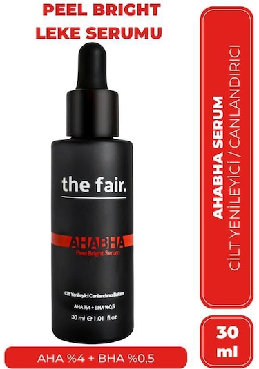the fair. AHABHA Peel Bright Cilt Serumu %4 AHA+ %0.5 BHA 30 ML