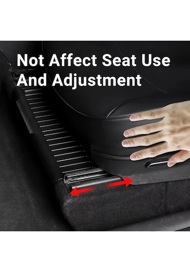 Chuangyinshop Siyah Evrensel Koltuk Organizer: Dayanıklı Abs Tepsili Ön Ve Arka Koltuk Gizli Saklama Kutusu