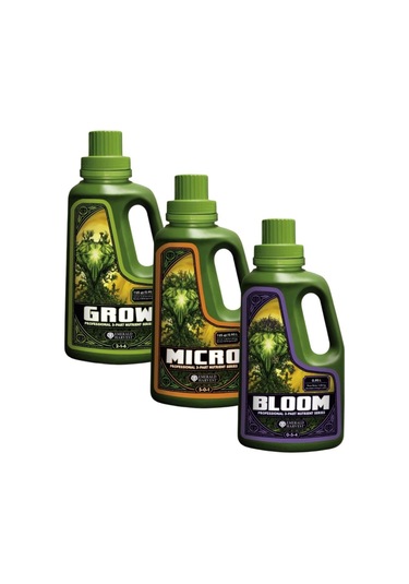 Emerald Harvest Grow Micro Bloom 950 Ml Temel Bitki Besini 3 L