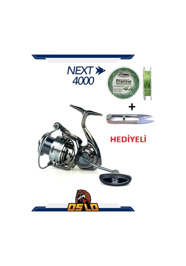 Next 4000 5+1 Bilye İp Misina Sarılı Spin Olta Makinası