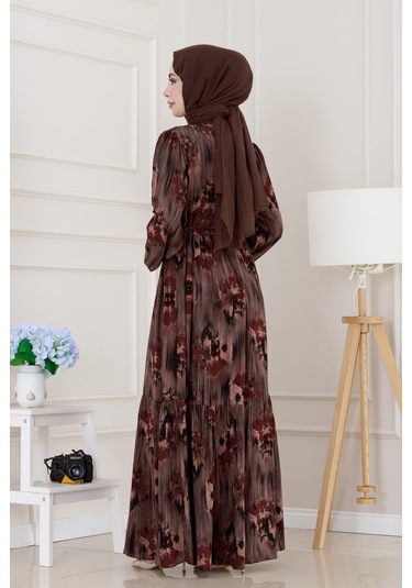 Beli Tünelli Hera Viscon Elbise-siyah-5311 Siyah