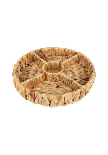 Naturalove Hasır Sunum Tabağı - 5 Gözlü