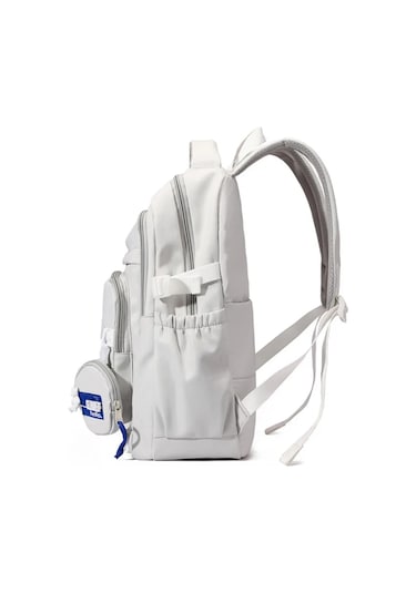 Fengdong Orta Okul Çantaları Kızlar İçin Lise Basit Sırt Çantası Açık Vizon