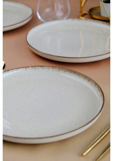 Kütahya Porselen Moderna Servis Tabağı Tarçın 24cm 2 Li Diğer