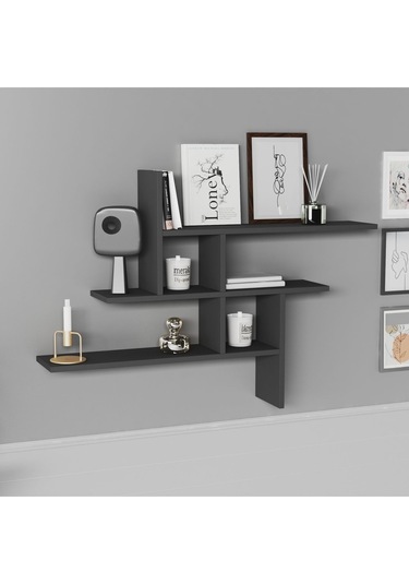 Germen Duvar Rafı Antrasit