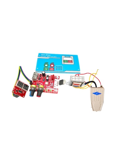 Vkemall 9v 40a Nokta Kaynak Kontrol Paneli Dıy Seti - Zaman Ve Akım Ayarlı, Dijital Ekran, Ayak Pedalı