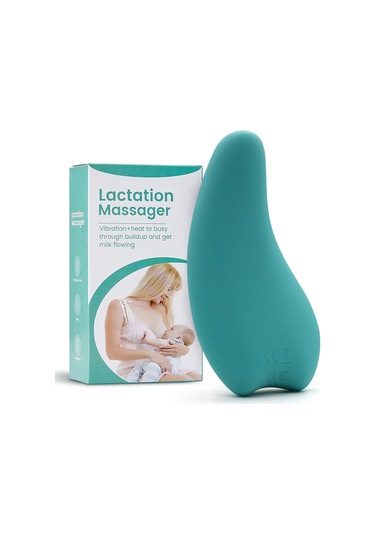 Geeroyoo Emziren Anneler İçin Silikon Ve Abs Malzemeli Titreşimli Ve Isıtmalı Göğüs Masaj Aleti Şarj Edilebilir