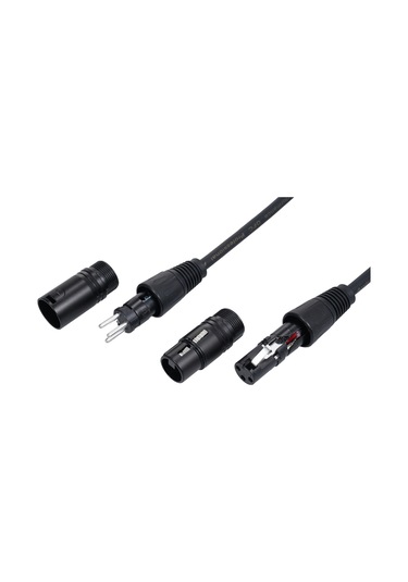 Leezsing Dmx512 Sinyal Kablosu Xlr Mikrofon Kablosu Siyah 3m 2 Adet Güvenli Bağlantı Ses Ekipmanı