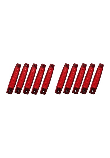 Thoc Dorse Parmak Led 12v 6 Led Kırmızı 10 Adet